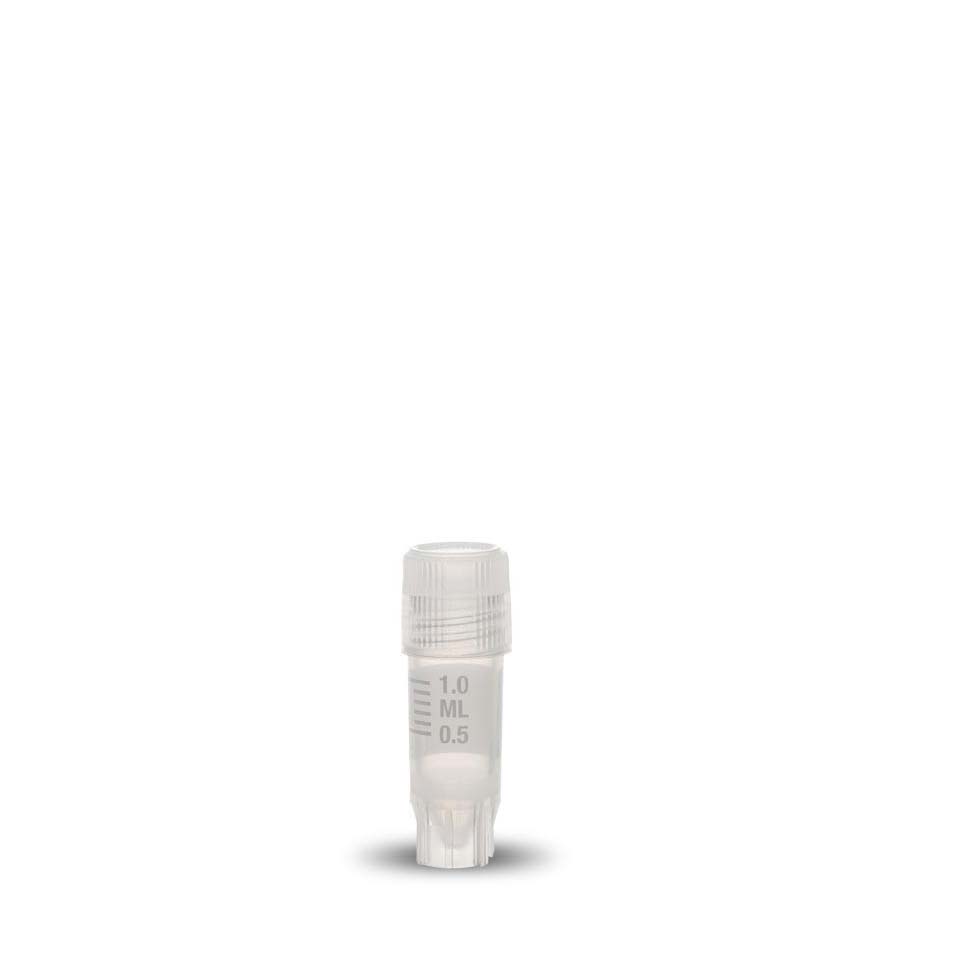 Cryovials, 1.2 ml, freistehend, Außengewinde