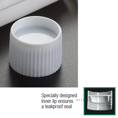 Schraubverschlüsse, weiß, Lip Seal