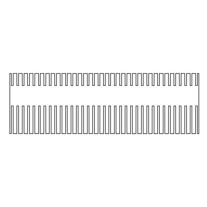 EasyPhor PAGE Maxi Kamm, 34+2 Zähne, 1 mm Stärke
