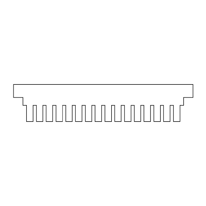 EasyPhor Rapid Kamm, 16 Zähne, 1 mm Stärke