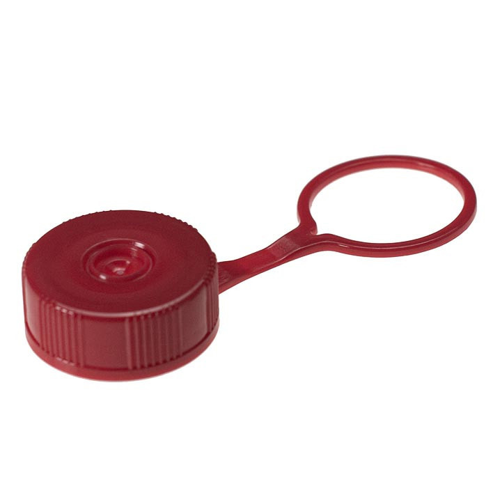 Lip Seal Schraubverschlüsse mit Loop, rot