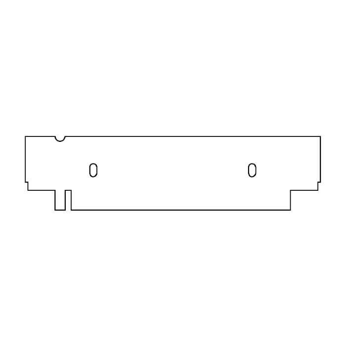 EasyPhor Medi Kamm, 1+1 Zähne, 1 mm Stärke