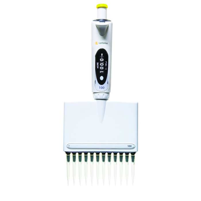 Pipette, 12-Kanal, Sartorius mLine, 10-100 µl