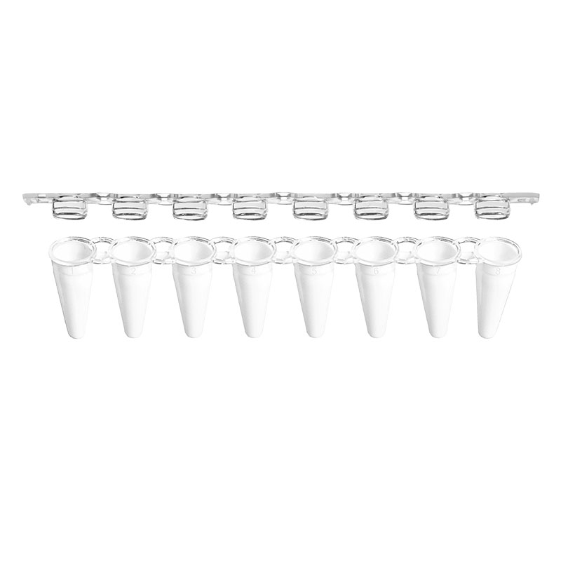 PCR KOMBI 8er-Strips, 0,1 ml, weiß