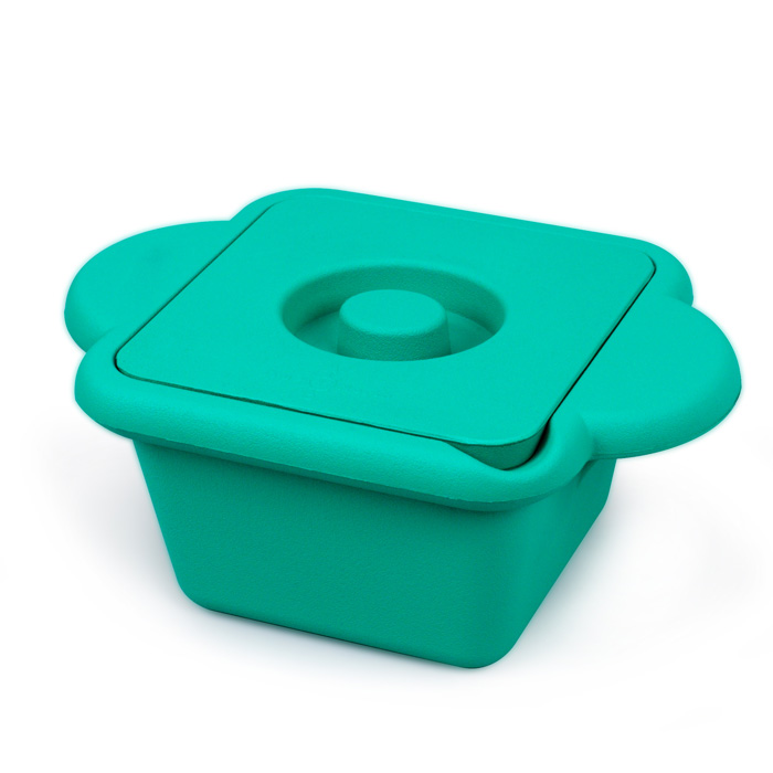 Ivar Ice Container, eckig, smaragdfarben, 1 Liter