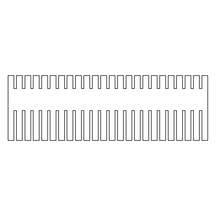 EasyPhor PAGE Maxi Kamm, 24 Zähne, 1 mm Stärke