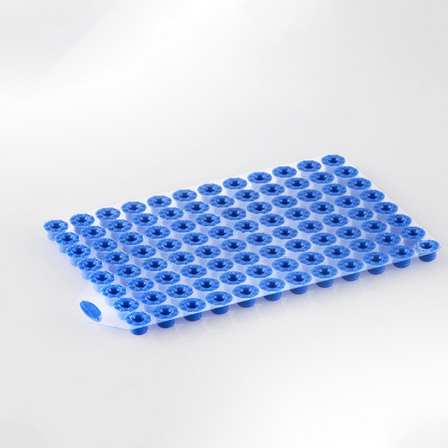 Cap Mat for PCR Plates, blue TPE