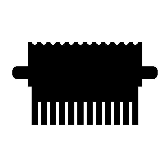 EasyPhor PAGE Mini Kamm, 12 Zähne, 0.75 mm Stärke