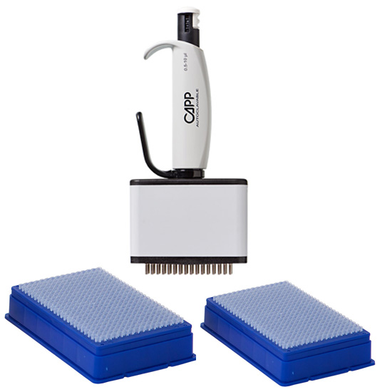 Capp mµlti Pipette, 64-Kanal, 0.5 - 10 µl