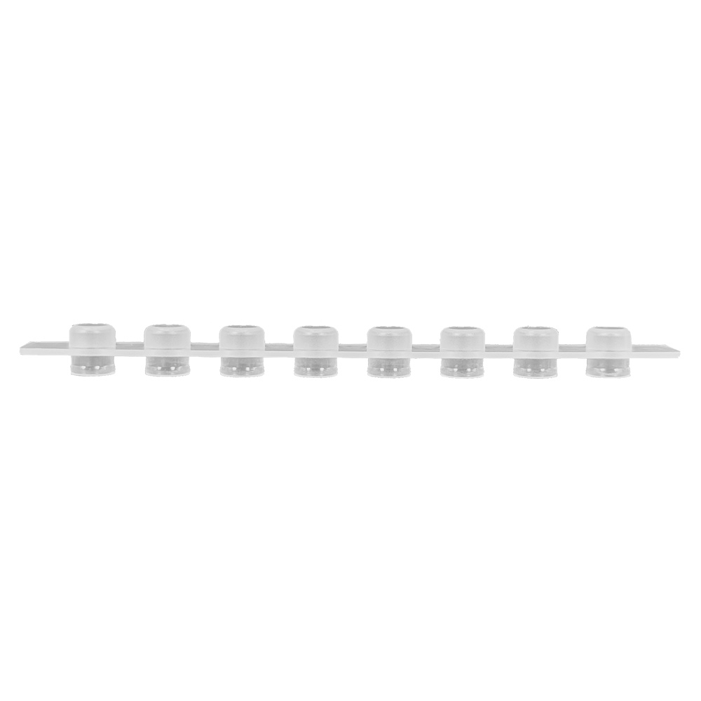 Semi Dome Optical 8-Cap Strip, farblos