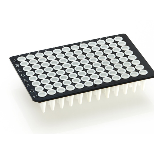 FrameStar 96 PCR Plate, white Wells, black Frame