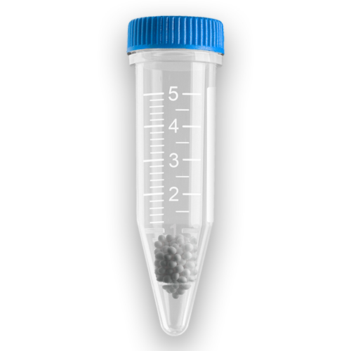 Prefilled 5.0 ml tubes, Zirconium beads