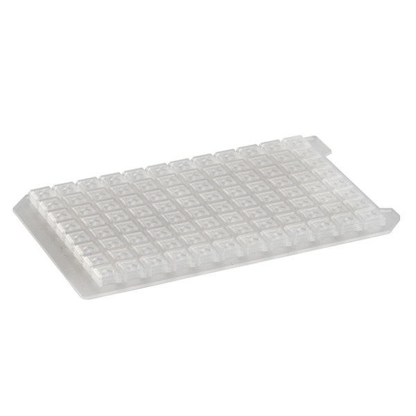 96 Square Well Sealing Cap Mat, clear silicone