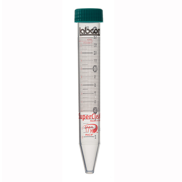 15 ml SuperClear Centrifuge Tubes, PlugStyleDeckel