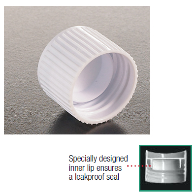 Schraubverschlüsse, weiß, Lip Seal