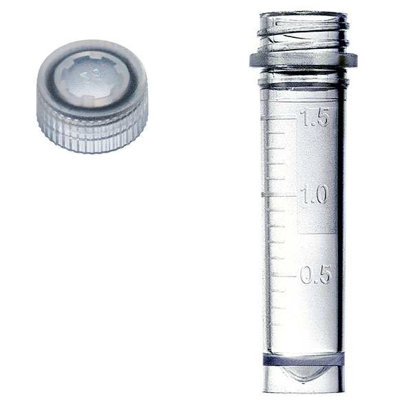 Probenröhrchen 2.0 ml, farblos, steril, ohne LS