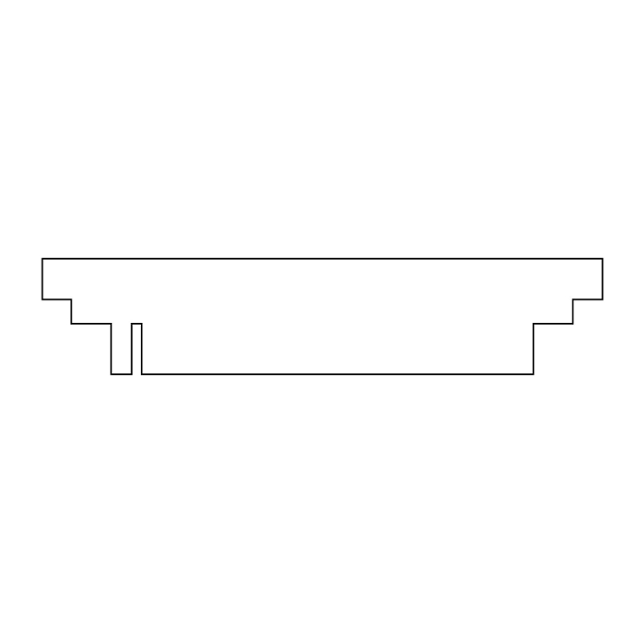 EasyPhor Rapid Kamm, 1+1 Zähne, 1 mm Stärke