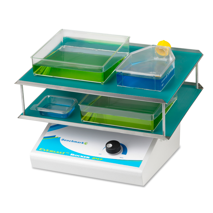 Stacking platform with flat mat
