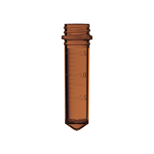 Probenröhrchen 2.0 ml, amber, mit Längsstegen