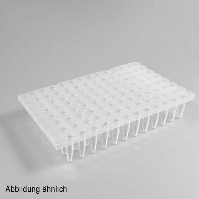 96-Well 0.2 ml 12-TubeStrip Platte, extra robust
