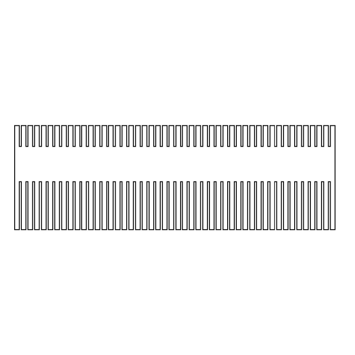 EasyPhor PAGE Maxi Kamm, 48 Zähne, 1 mm Stärke