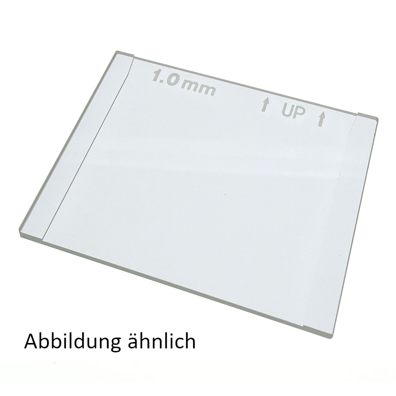Glasplatte mit 0.75 mm Spacern für proPAGE System