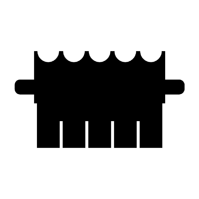 EasyPhor PAGE Mini Kamm, 5 Zähne, 0.75 mm Stärke