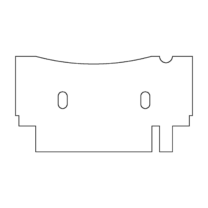 EasyPhor Mini Kamm, 1+1 Zähne, 1 mm Stärke