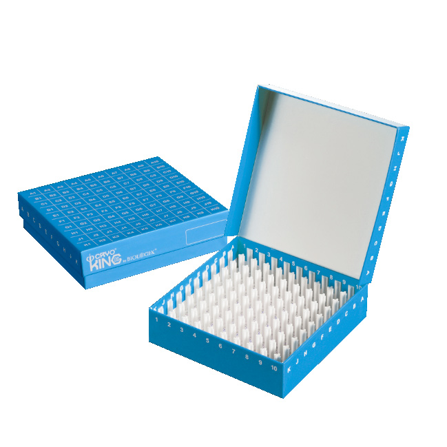 100-well ID Rack, Karton, inkl.10x10 Stift Divider