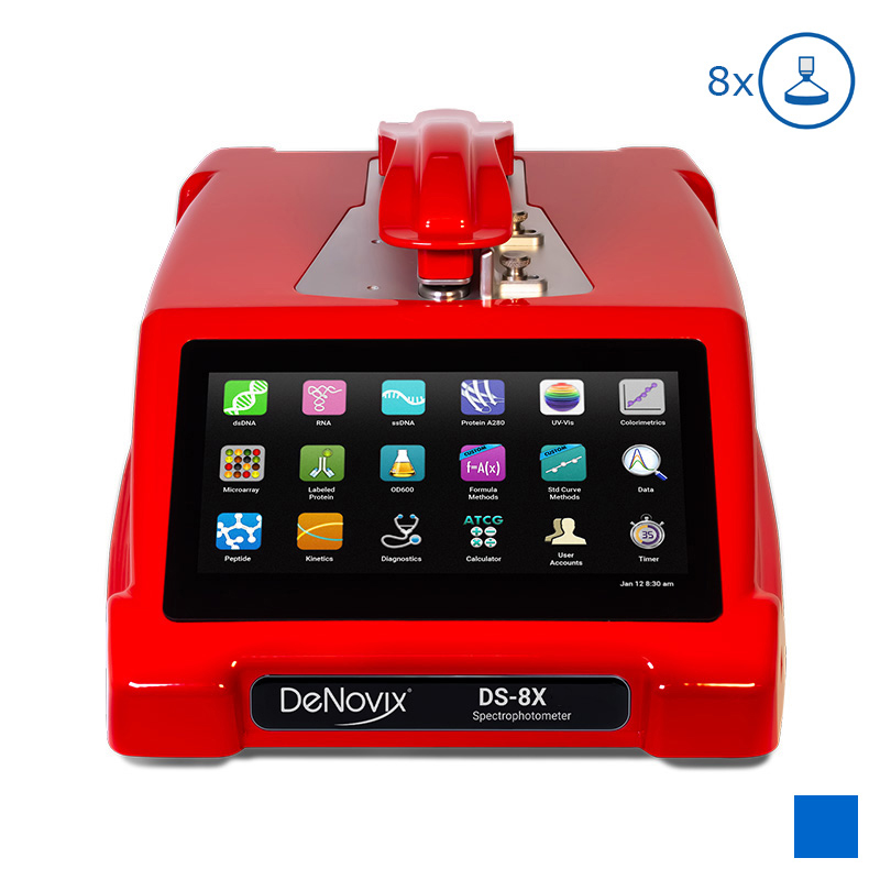 DS-8X Eight Channel µVolume Spectrophotometer