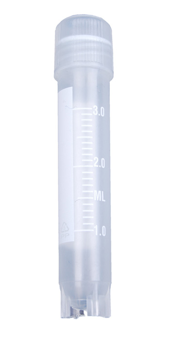 Cryovials, 3 ml, freistehend, Außengewinde