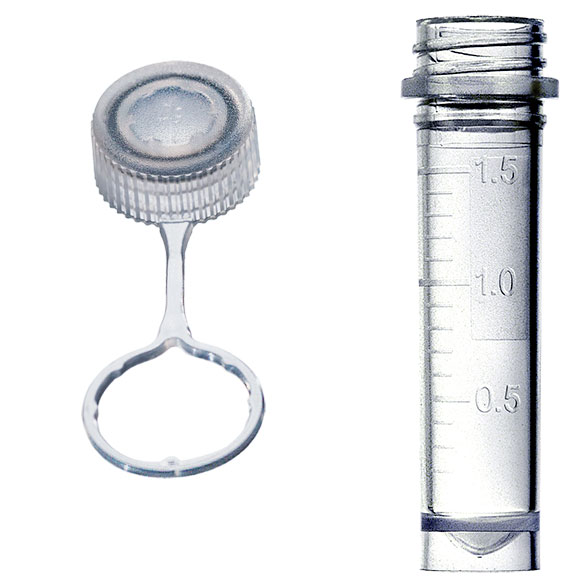 Probenröhrchen 2.0 ml, farblos, steril, ohne LS
