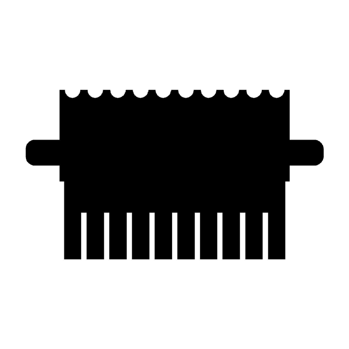 EasyPhor PAGE Mini Kamm, 10 Zähne, 0.75 mm Stärke
