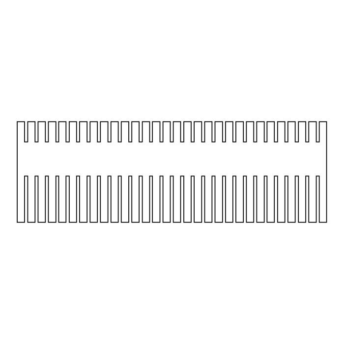 EasyPhor PAGE Maxi Kamm, 30 Zähne, 1 mm Stärke