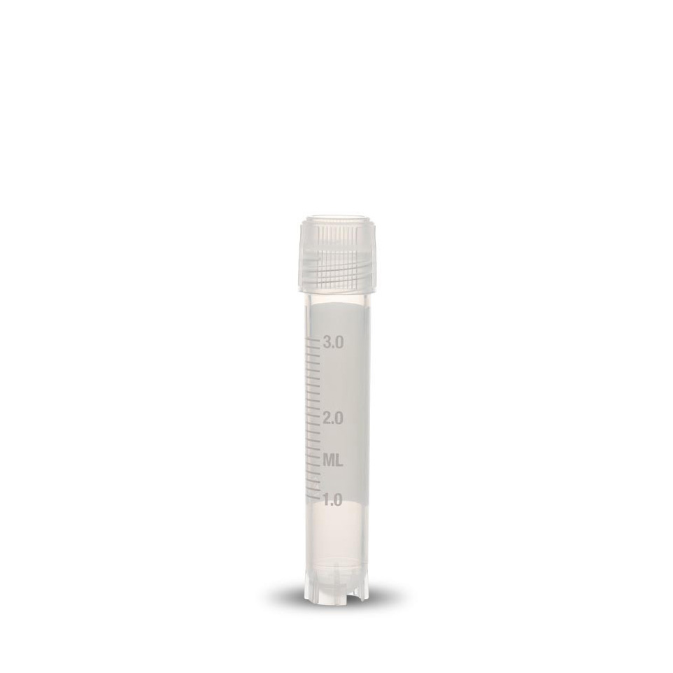Cryovials, 3 ml, freistehend, Außengewinde