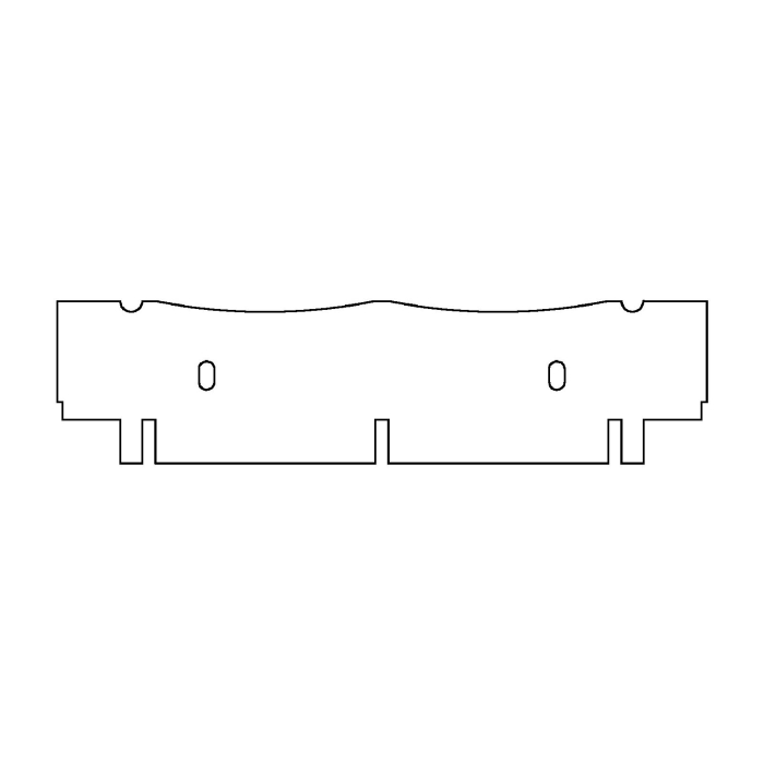 EasyPhor Medi Kamm, 2+2 Zähne, 1 mm Stärke