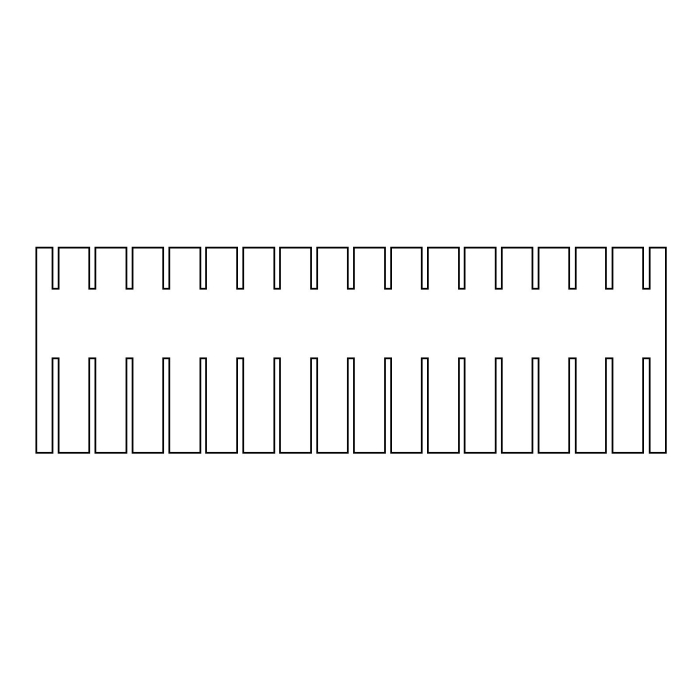 EasyPhor PAGE Maxi Kamm, 18 Zähne, MC, 1 mm Stärke