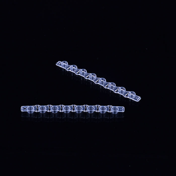 PCR 8er-CapStrips, farblos, optical clear flat cap