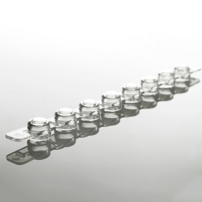 Strips of 8 Domed Caps