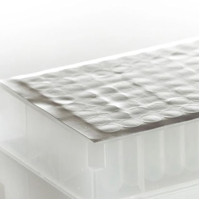 DMSO Resistant Foil Seal, peelable adhesive foil