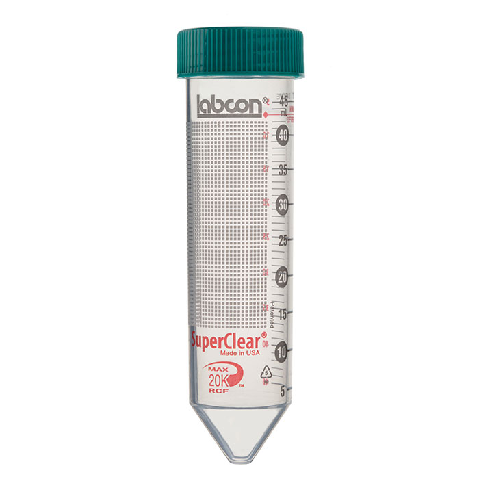 50 ml SuperClear Centrifuge Tubes, Flachdeckel