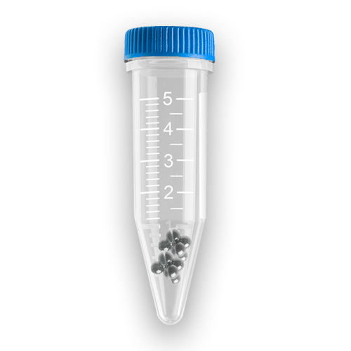Prefilled 5.0 ml tubes, Stainless Steel beads