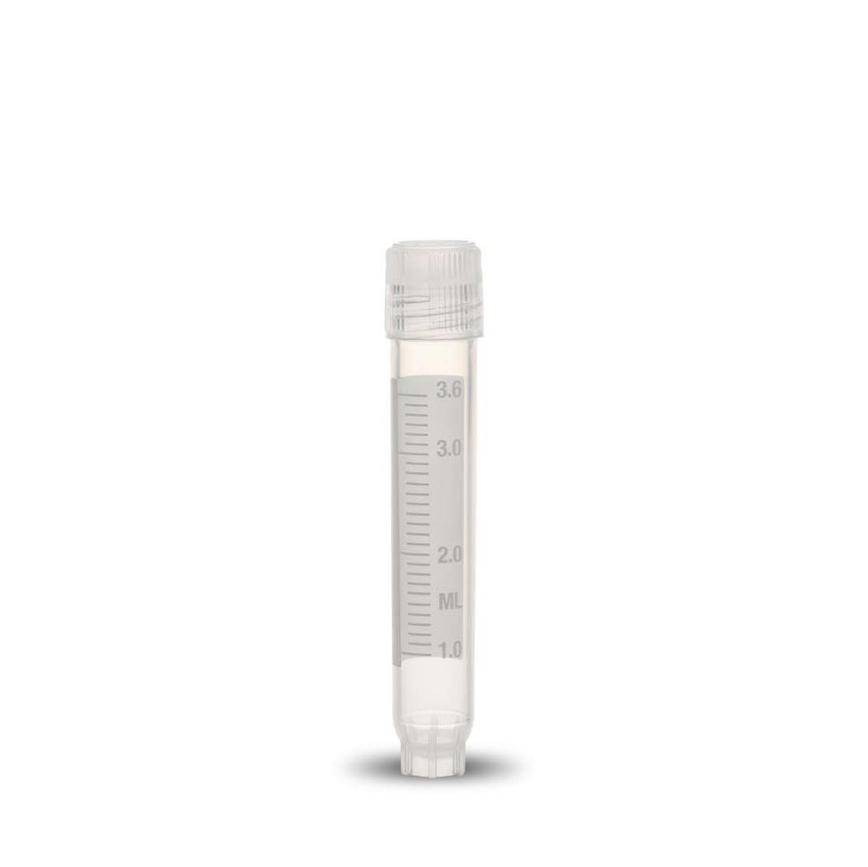 Cryovials, 4 ml, freistehend, Außengewinde