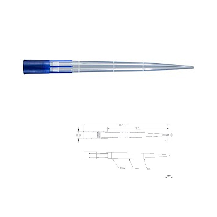 OneTouch Filter Tips 1250 µl, steril