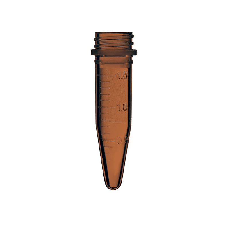 Probenröhrchen 1.5 ml, amber, ohne Längsstege