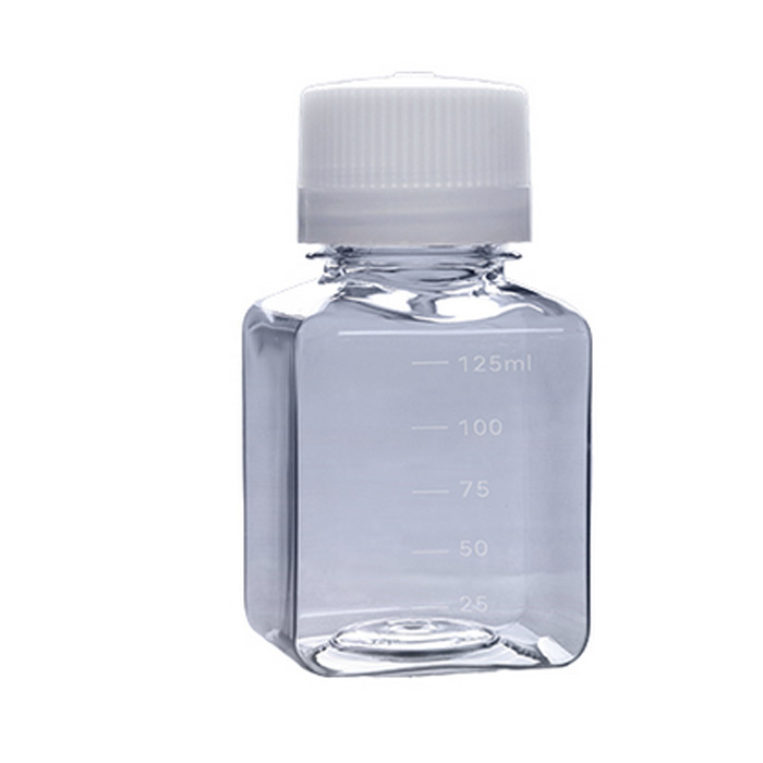 PETG Medienflaschen, quadratisch, 125 ml