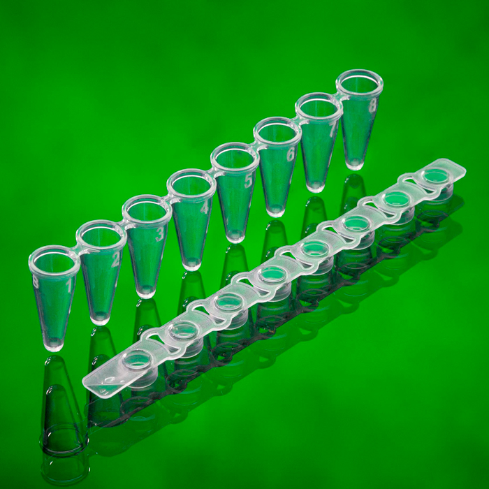 PCR KOMBI 8er-Strips, 0,1 ml, farblos