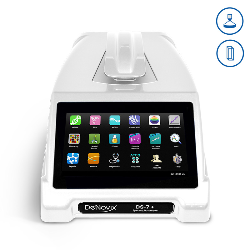 DS-7+ µVolume Spectrophotometer with Cuvette