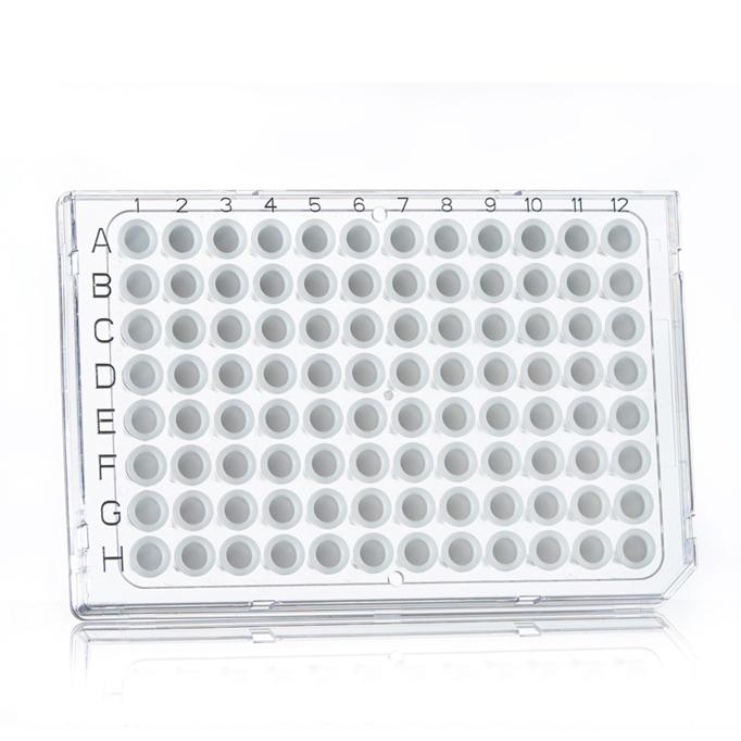 FrameStar 96 PCR Plate, white Wells, clear Frame