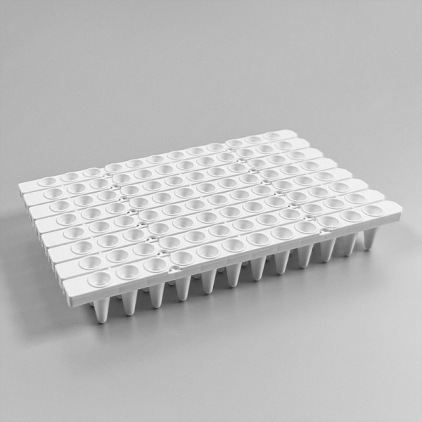 96-Well 0.1 ml 12-TubeStrip Platte, extra robust